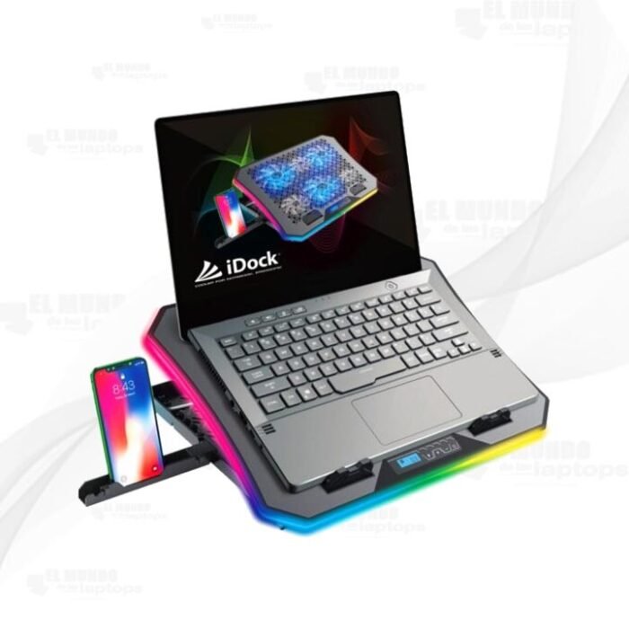 Cooler para laptop iDock Turbine II RGB - Imagen 2