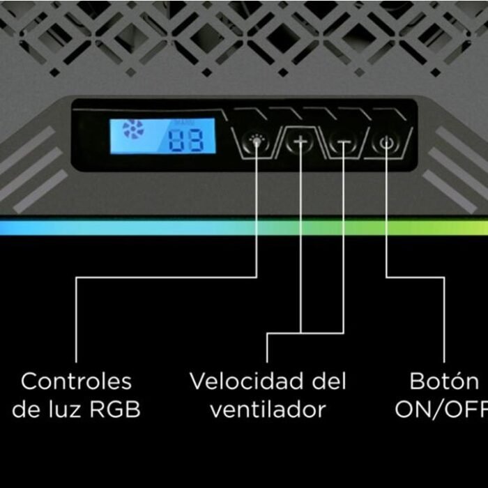 Cooler para laptop iDock Turbine II RGB - Imagen 4