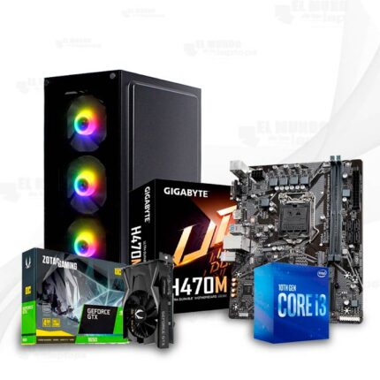 Computadora Intel Core i3-10100F | 8GB RAM | 512GB SSD | GTX 1650