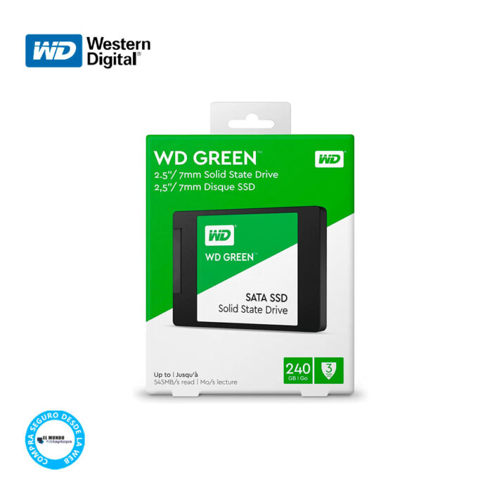 Disco Sólido Western Digital SSD 240GB Green