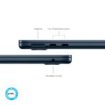 MacBook Air 2024 Apple M3, 8GB RAM, 256GB SSD, 13.6″ Retina, Midnight - Imagen 4