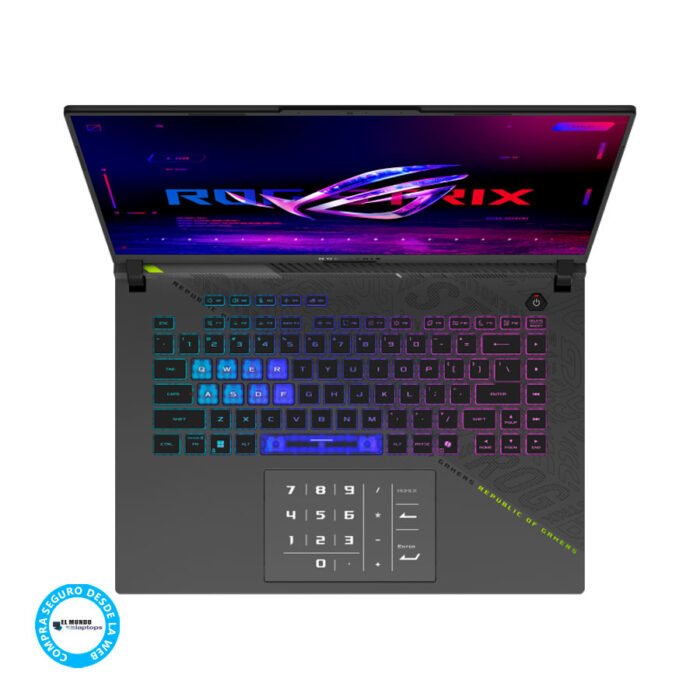 Asus ROG Strix G16 G614PR Ryzen 9-8940HX, 16GB RAM, 1TB SSD, RTX 5070 Ti 12GB, 16″ FHD+, Windows 11 - Imagen 2