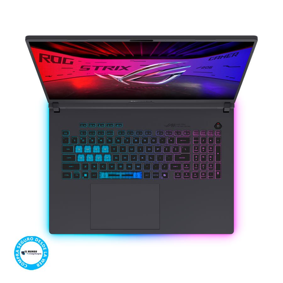 Asus-ROG-Strix-G18-G815LM-IS96-1 Asus ROG Strix G18 G815LM-IS96 Core Ultra 9-275HX, 32GB RAM, 1TB SSD, RTX 5060 8GB, 18″ WQXGA, Windows 11 - Imagen 2