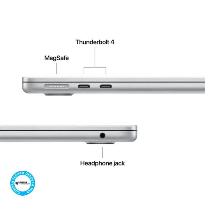 Macbook Air 13 Chip M4, 16GB RAM, 256GB SSD, 13.6″ Retina, Silver - Imagen 3