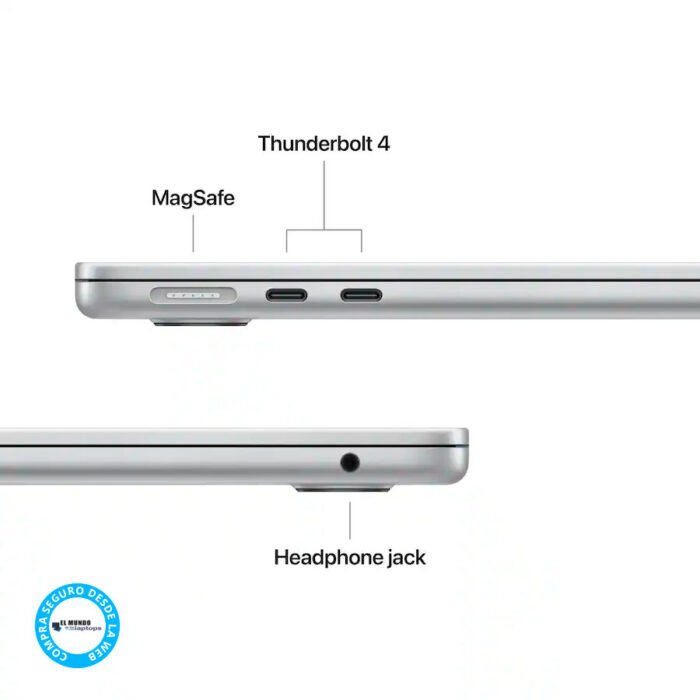 Macbook Air 13 Chip M4, 16GB RAM, 512GB SSD, 13.6″ Retina, Silver - Imagen 3
