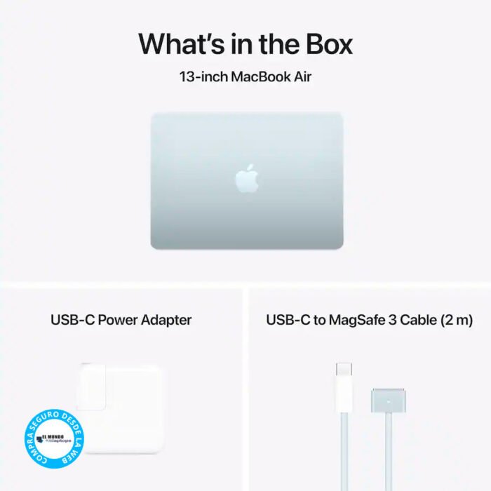 Macbook Air 13 Chip M4, 16GB RAM, 512GB SSD, 13.6″ Retina, Sky Blue - Imagen 4