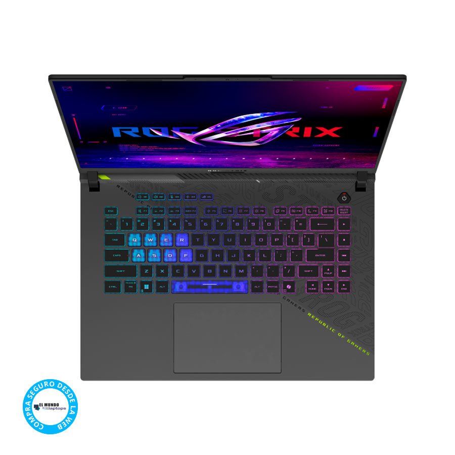 Asus-ROG-Strix-G16-G614PP-WH94-1 Asus ROG Strix G16 G614PP-WH94 Ryzen 9-8940HX, 16GB RAM, 1TB SSD, RTX 5070 8GB, 16″ WUXGA, Windows 11 - Imagen 2
