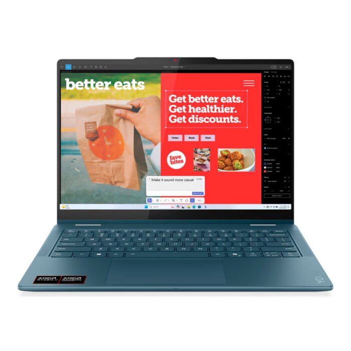 Lenovo Yoga 7 14AKP10 83JR006YLM Ryzen AI 7-350, 32GB RAM, 1TB SSD, 14″ 2.8K OLED Táctil + Lápiz - Imagen 2