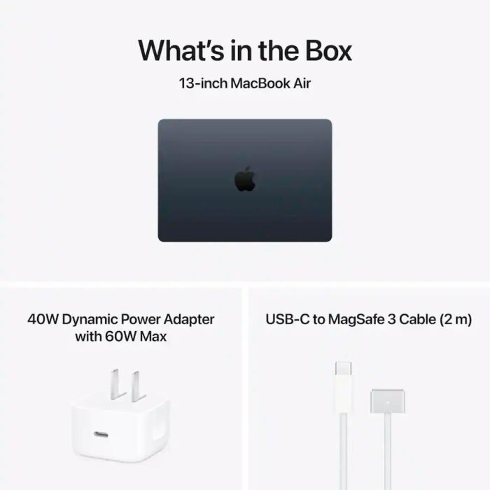 MacBook Air 13 Chip M5, 16GB RAM, 512GB SSD, 13.6″ Retina, Midnight - Imagen 3