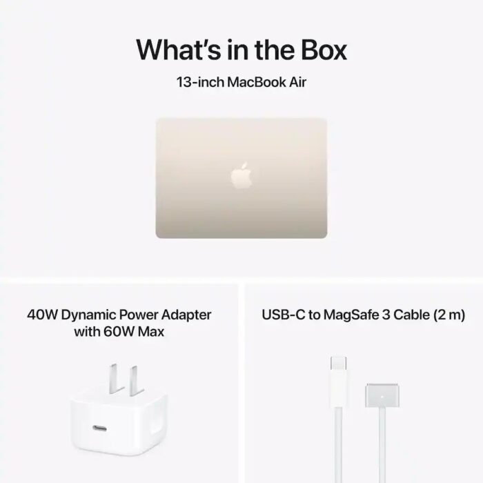 MacBook Air 13 Chip M5, 16GB RAM, 512GB SSD, 13.6″ Retina, Starlight - Imagen 3
